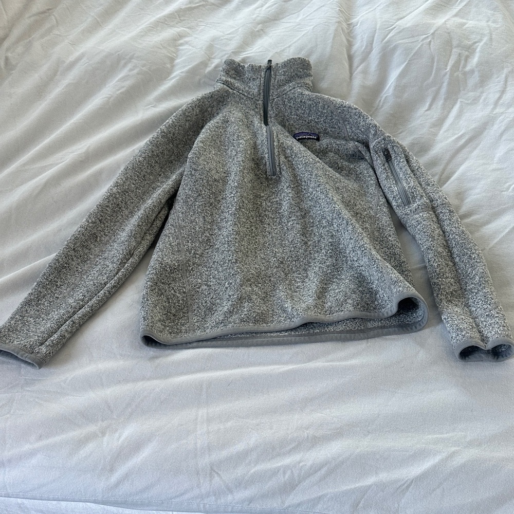 Patagonia Women's Gray Quarter-Zip Fleece Pullover